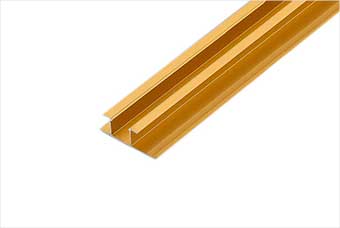 云城航空纤维墙咔铝合金带灯中条(钛金氧化)