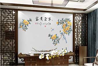 云城森佰汇航空纤维墙咔(富贵荣华)