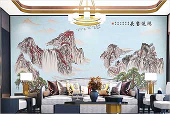 云城森佰汇航空纤维墙咔（鸿运当头）